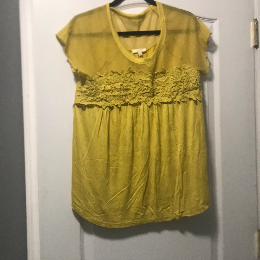 Women’s Kori mustard yellow top